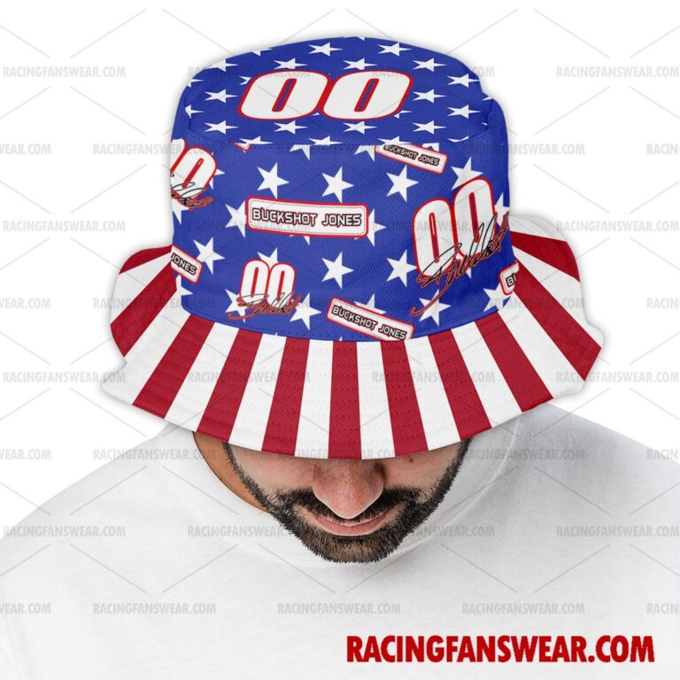 Nascar store - Loyal fans of Buckshot Jones's Bucket Hat:vintage nascar racing suit,uniform,apparel,shirts,merch,hoodie,jackets,shorts,sweatshirt,outfits,clothes