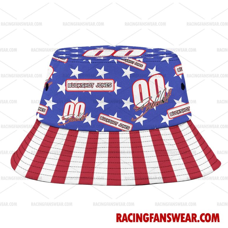 Nascar store - Loyal fans of Buckshot Jones's Bucket Hat:vintage nascar racing suit,uniform,apparel,shirts,merch,hoodie,jackets,shorts,sweatshirt,outfits,clothes