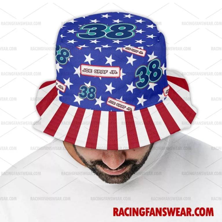 Nascar store - Loyal fans of Joe Graf Jr's Bucket Hat:vintage nascar racing suit,uniform,apparel,shirts,merch,hoodie,jackets,shorts,sweatshirt,outfits,clothes