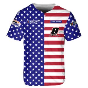 Independence Day Josh Berry Nascar Racing Baseball Jersey Button Hawaiian Shirts Short Pants 8 Nascar store - Loyal fans of Josh Berry's Unisex Hawaiian Shirt,Unisex Button Shirt,Unisex Baseball Jerseys,Unisex Short Pants,Kid Hawaiian Shirt,Kid Button Shirt,Kid Short Pants,Kid Baseball Jerseys,Youth Baseball Jerseys:vintage nascar racing suit,uniform,apparel,shirts,merch,hoodie,jackets,shorts,sweatshirt,outfits,clothes