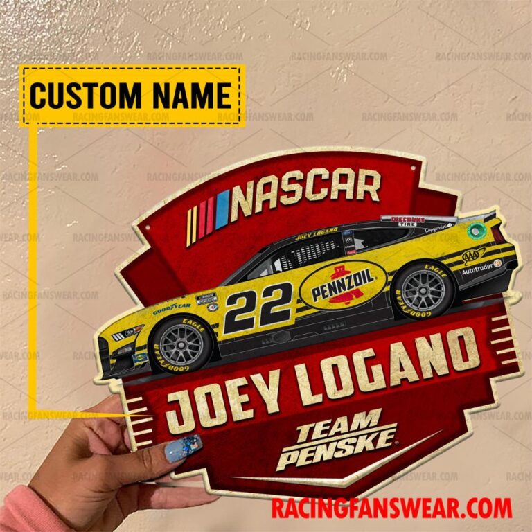 Nascar store - Loyal fans of Joey Logano's Cut Metal Signs:vintage nascar racing suit,uniform,apparel,shirts,merch,hoodie,jackets,shorts,sweatshirt,outfits,clothes