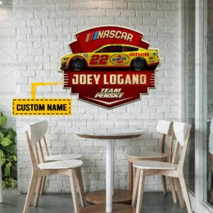 Nascar store - Loyal fans of Joey Logano's Cut Metal Signs:vintage nascar racing suit,uniform,apparel,shirts,merch,hoodie,jackets,shorts,sweatshirt,outfits,clothes