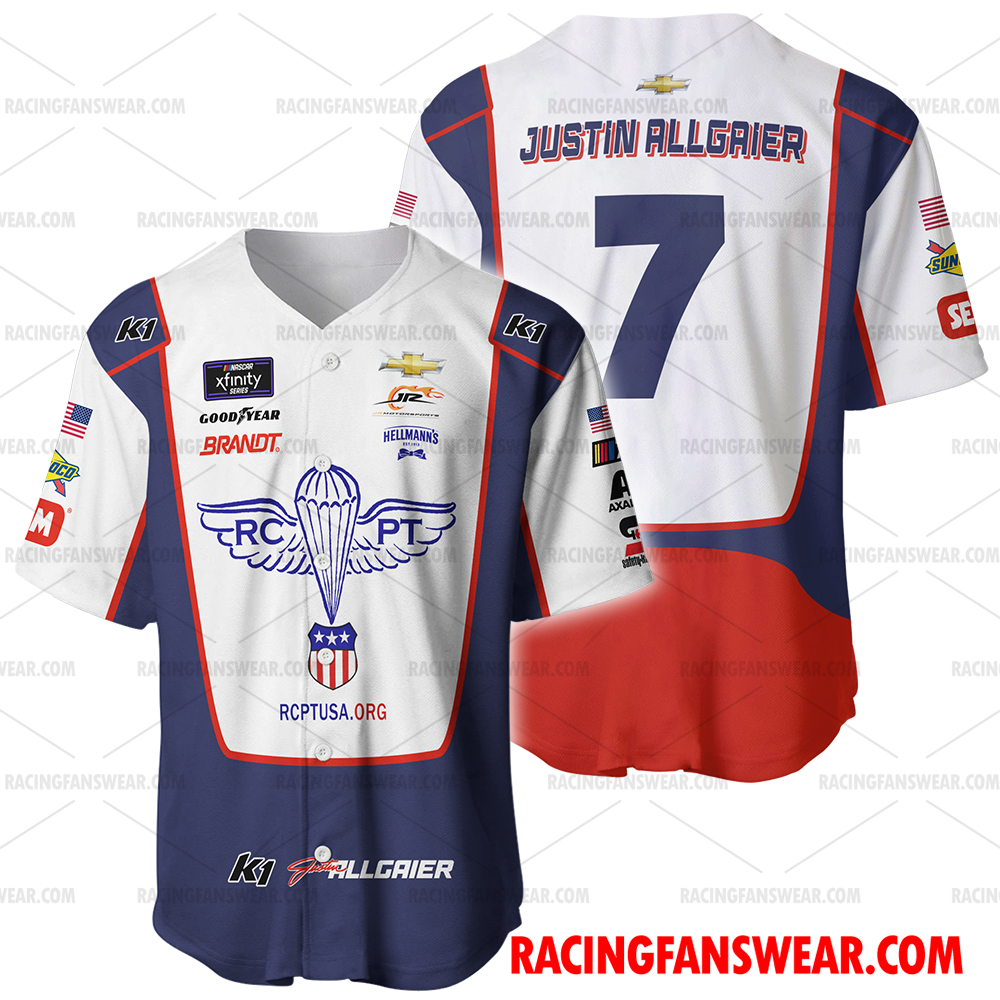 Justin Allgaier Nascar Racing 2023 Uniform Apparel Clothes Baseball ...
