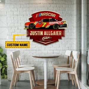 Nascar store - Loyal fans of Justin Allgaier's Cut Metal Signs:vintage nascar racing suit,uniform,apparel,shirts,merch,hoodie,jackets,shorts,sweatshirt,outfits,clothes