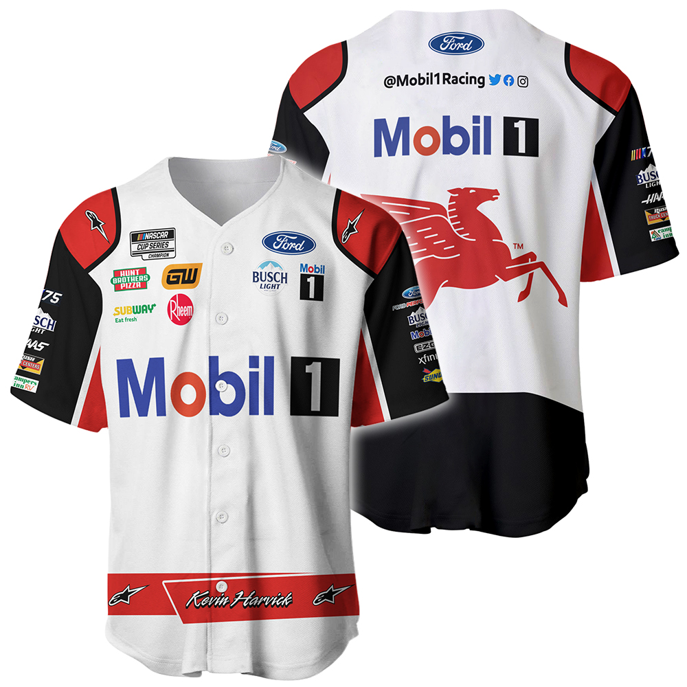 Kevin Harvick Nascar 2023 Mobil 1 Racing Suit Uniform Apparel Clothes ...