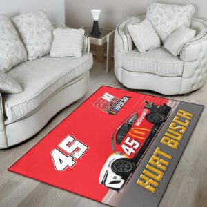 Kurt Busch Nascar 23XI Racing Carpet Living Room Area Rugs Doormats Blanket Flag Home 2 Nascar store - Loyal fans of Kurt Busch's Rug,Doormat,Blanket Microfiber Fleece,Blanket Premium Sherpa,House Flag:vintage nascar racing suit,uniform,apparel,shirts,merch,hoodie,jackets,shorts,sweatshirt,outfits,clothes