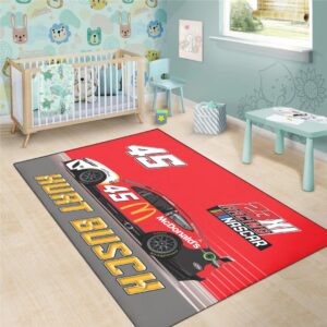 Kurt Busch Nascar 23XI Racing Carpet Living Room Area Rugs Doormats Blanket Flag Home 4 Nascar store - Loyal fans of Kurt Busch's Rug,Doormat,Blanket Microfiber Fleece,Blanket Premium Sherpa,House Flag:vintage nascar racing suit,uniform,apparel,shirts,merch,hoodie,jackets,shorts,sweatshirt,outfits,clothes