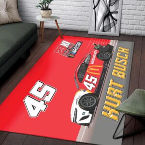 Kurt Busch Nascar 23XI Racing Carpet Living Room Area Rugs Doormats Blanket Flag Home 1 Nascar store - Loyal fans of Kurt Busch's Rug,Doormat,Blanket Microfiber Fleece,Blanket Premium Sherpa,House Flag:vintage nascar racing suit,uniform,apparel,shirts,merch,hoodie,jackets,shorts,sweatshirt,outfits,clothes
