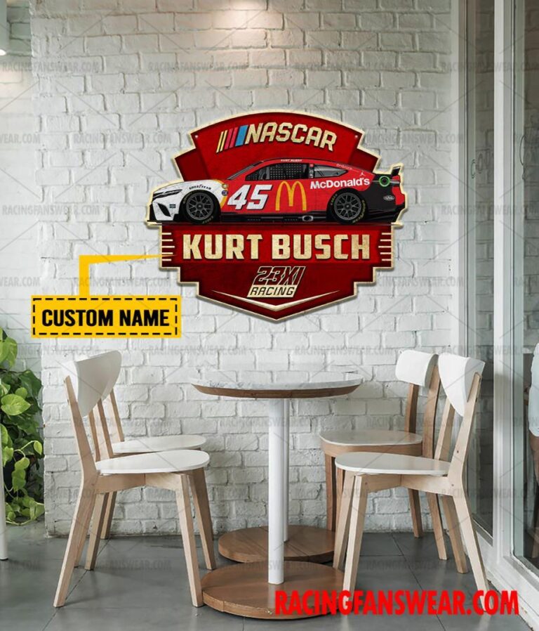 Nascar store - Loyal fans of Kurt Busch's Cut Metal Signs:vintage nascar racing suit,uniform,apparel,shirts,merch,hoodie,jackets,shorts,sweatshirt,outfits,clothes