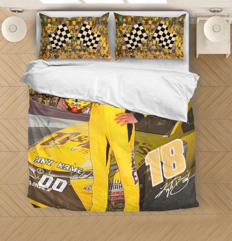 Nascar store - Loyal fans of Kyle Busch's Bedding Duvet Cover + 1/2 Pillow Cases:vintage nascar racing suit,uniform,apparel,shirts,merch,hoodie,jackets,shorts,sweatshirt,outfits,clothes