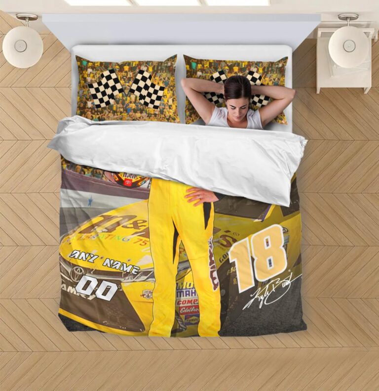 Nascar store - Loyal fans of Kyle Busch's Bedding Duvet Cover + 1/2 Pillow Cases:vintage nascar racing suit,uniform,apparel,shirts,merch,hoodie,jackets,shorts,sweatshirt,outfits,clothes