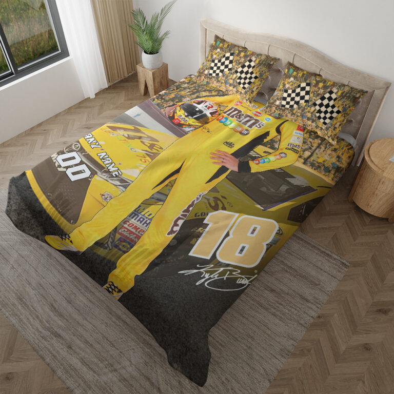 Nascar store - Loyal fans of Kyle Busch's Bedding Duvet Cover + 1/2 Pillow Cases:vintage nascar racing suit,uniform,apparel,shirts,merch,hoodie,jackets,shorts,sweatshirt,outfits,clothes