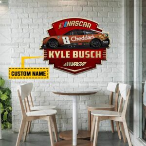 Nascar store - Loyal fans of Kyle Busch's Cut Metal Signs:vintage nascar racing suit,uniform,apparel,shirts,merch,hoodie,jackets,shorts,sweatshirt,outfits,clothes