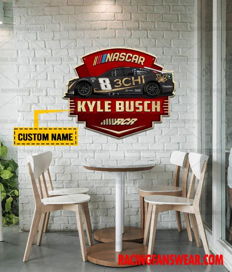 Nascar store - Loyal fans of Kyle Busch's Cut Metal Signs:vintage nascar racing suit,uniform,apparel,shirts,merch,hoodie,jackets,shorts,sweatshirt,outfits,clothes