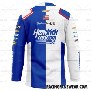 Nascar store - Loyal fans of Kyle Larson's Men's Hockey Jerseys,WoMen's Hockey Jerseys,Youth's Hockey Jerseys:vintage nascar racing suit,uniform,apparel,shirts,merch,hoodie,jackets,shorts,sweatshirt,outfits,clothes