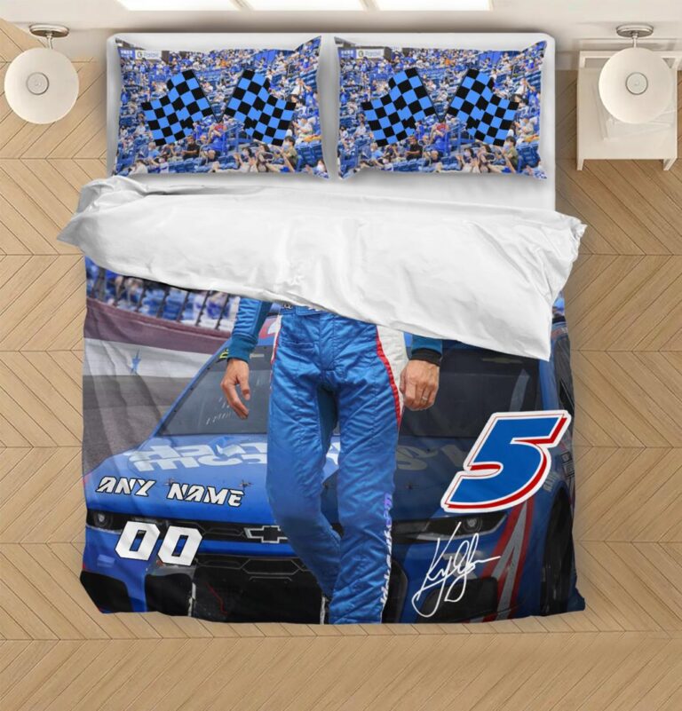 Nascar store - Loyal fans of Kyle Larson's Bedding Duvet Cover + 1/2 Pillow Cases:vintage nascar racing suit,uniform,apparel,shirts,merch,hoodie,jackets,shorts,sweatshirt,outfits,clothes