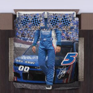 Kyle Larson Nascar Racing Custom Name and Number Bedding Duvet Cover + 1|2 Pillow Cases 3 Nascar store - Loyal fans of Kyle Larson's Bedding Duvet Cover + 1/2 Pillow Cases:vintage nascar racing suit,uniform,apparel,shirts,merch,hoodie,jackets,shorts,sweatshirt,outfits,clothes