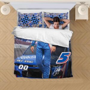 Kyle Larson Nascar Racing Custom Name and Number Bedding Duvet Cover + 1|2 Pillow Cases 4 Nascar store - Loyal fans of Kyle Larson's Bedding Duvet Cover + 1/2 Pillow Cases:vintage nascar racing suit,uniform,apparel,shirts,merch,hoodie,jackets,shorts,sweatshirt,outfits,clothes