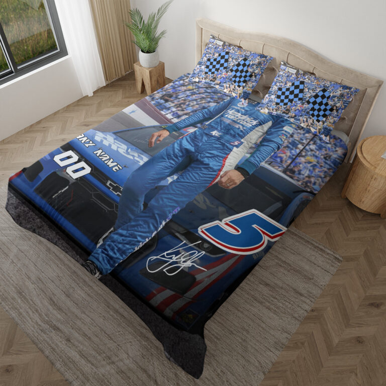 Nascar store - Loyal fans of Kyle Larson's Bedding Duvet Cover + 1/2 Pillow Cases:vintage nascar racing suit,uniform,apparel,shirts,merch,hoodie,jackets,shorts,sweatshirt,outfits,clothes