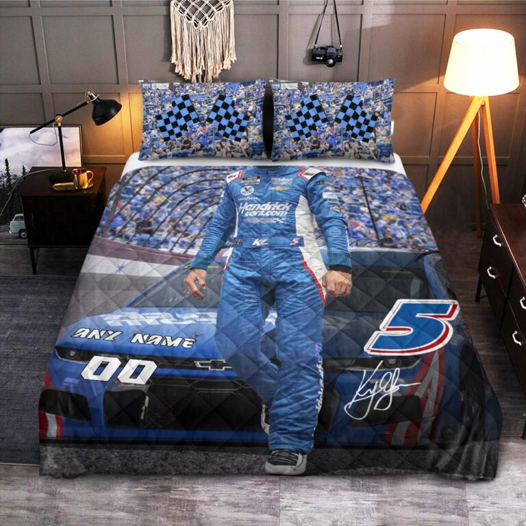 Nascar store - Loyal fans of Kyle Larson's Bedding Duvet Cover + 1/2 Pillow Cases:vintage nascar racing suit,uniform,apparel,shirts,merch,hoodie,jackets,shorts,sweatshirt,outfits,clothes