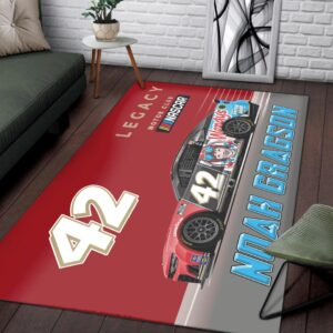 Noah Gragson Nascar Legacy Motor Club Racing Carpet Living Room Area Rugs Doormats Blanket Flag Home 1 Nascar store - Loyal fans of Noah Gragson's Rug,Doormat,Blanket Microfiber Fleece,Blanket Premium Sherpa,House Flag:vintage nascar racing suit,uniform,apparel,shirts,merch,hoodie,jackets,shorts,sweatshirt,outfits,clothes