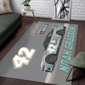 Noah Gragson Nascar Legacy Motor Club Racing Carpet Living Room Area Rugs Doormats Blanket Flag Home 1 Nascar store - Loyal fans of Noah Gragson's Rug,Doormat,Blanket Microfiber Fleece,Blanket Premium Sherpa,House Flag:vintage nascar racing suit,uniform,apparel,shirts,merch,hoodie,jackets,shorts,sweatshirt,outfits,clothes