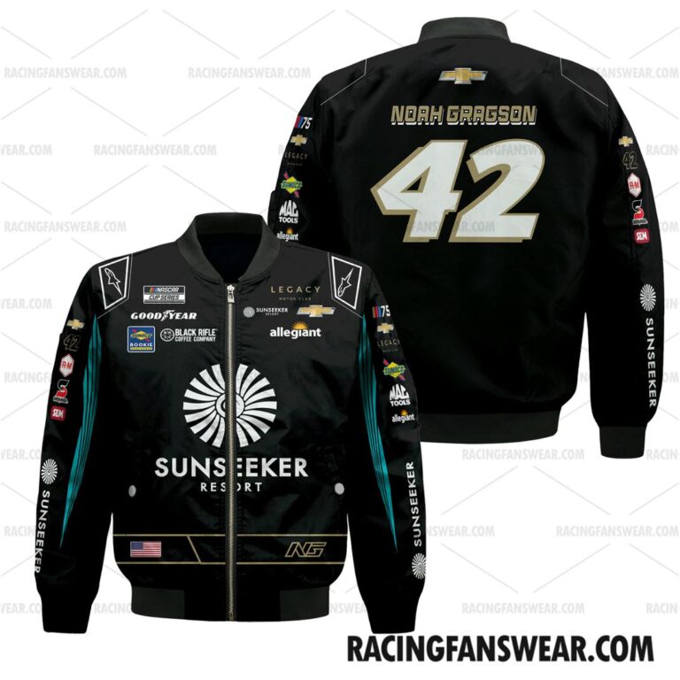 Nascar store - Loyal fans of Noah Gragson's Bomber Jacket,Unisex Thick Coat,Unisex Sleeveless Hoodie,Unisex Hooded T-Shirt,Kid Sleeveless Hoodie,Kid Hooded T-Shirts,Kid Thick Coat:vintage nascar racing suit,uniform,apparel,shirts,merch,hoodie,jackets,shorts,sweatshirt,outfits,clothes