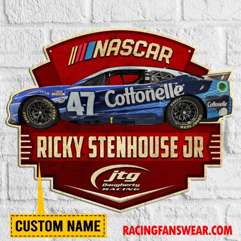 Nascar store - Loyal fans of Ricky Stenhouse Jr's Cut Metal Signs:vintage nascar racing suit,uniform,apparel,shirts,merch,hoodie,jackets,shorts,sweatshirt,outfits,clothes