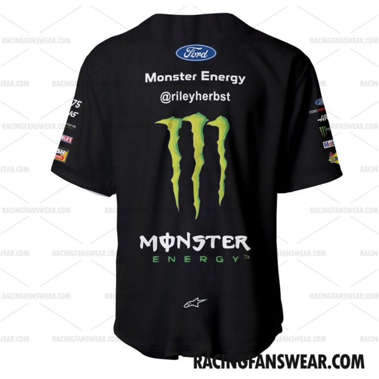 Nascar store - Loyal fans of Riley Herbst's Unisex Baseball Jerseys,Kid Baseball Jerseys,Youth Baseball Jerseys:vintage nascar racing suit,uniform,apparel,shirts,merch,hoodie,jackets,shorts,sweatshirt,outfits,clothes