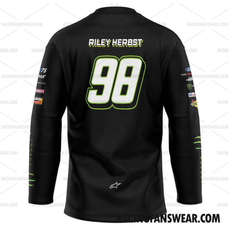 Nascar store - Loyal fans of Riley Herbst's Unisex Baseball Jerseys,Kid Baseball Jerseys,Youth Baseball Jerseys,Men's Hockey Jerseys,WoMen's Hockey Jerseys,Youth's Hockey Jerseys:vintage nascar racing suit,uniform,apparel,shirts,merch,hoodie,jackets,shorts,sweatshirt,outfits,clothes