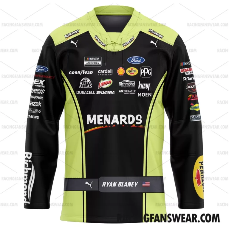 Nascar store - Loyal fans of Ryan Blaney's Men's Hockey Jerseys,WoMen's Hockey Jerseys,Youth's Hockey Jerseys:vintage nascar racing suit,uniform,apparel,shirts,merch,hoodie,jackets,shorts,sweatshirt,outfits,clothes