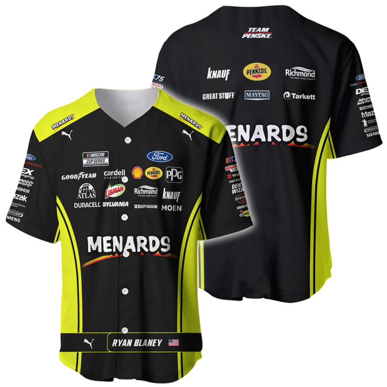 Ryan Blaney Nascar 2023 Menards Racing Suit Uniform Apparel Clothes ...