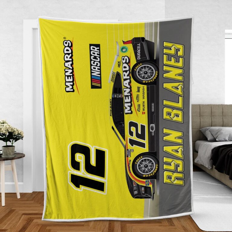 Nascar store - Loyal fans of Ryan Blaney's Rug,Doormat,Blanket Microfiber Fleece,Blanket Premium Sherpa:vintage nascar racing suit,uniform,apparel,shirts,merch,hoodie,jackets,shorts,sweatshirt,outfits,clothes