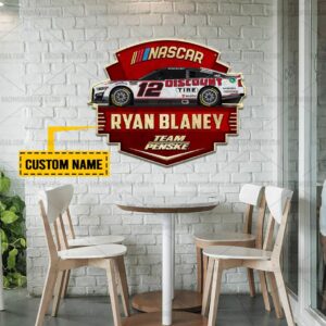 Nascar store - Loyal fans of Ryan Blaney's Cut Metal Signs:vintage nascar racing suit,uniform,apparel,shirts,merch,hoodie,jackets,shorts,sweatshirt,outfits,clothes