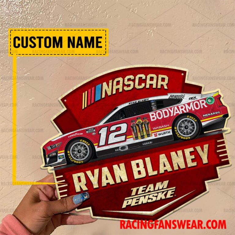 Nascar store - Loyal fans of Ryan Blaney's Cut Metal Signs:vintage nascar racing suit,uniform,apparel,shirts,merch,hoodie,jackets,shorts,sweatshirt,outfits,clothes