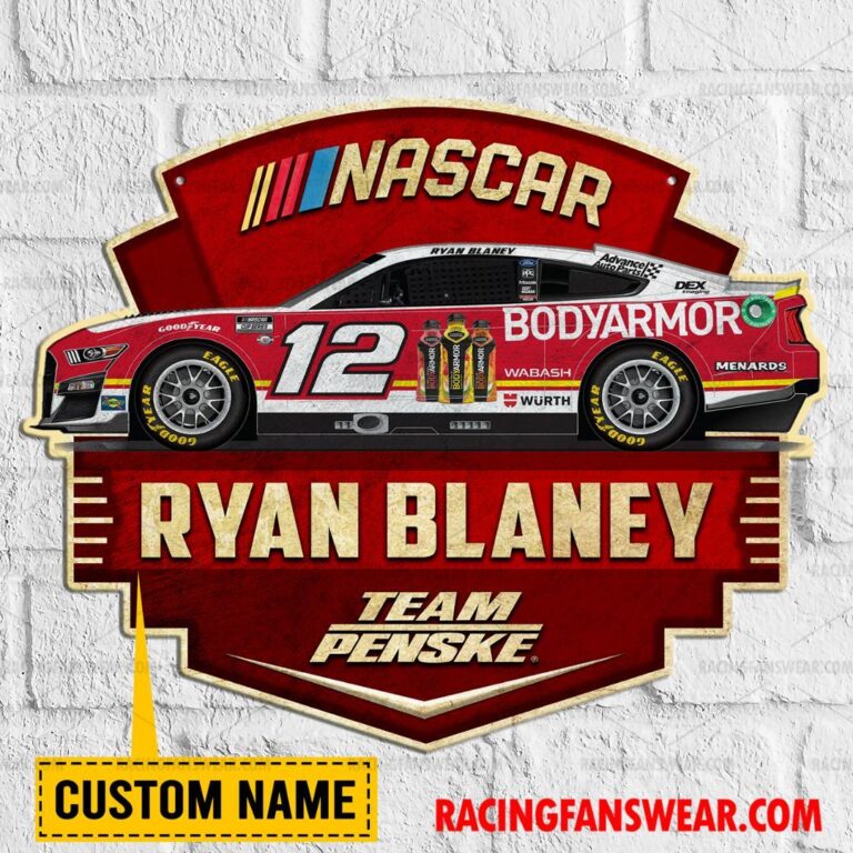 Nascar store - Loyal fans of Ryan Blaney's Cut Metal Signs:vintage nascar racing suit,uniform,apparel,shirts,merch,hoodie,jackets,shorts,sweatshirt,outfits,clothes