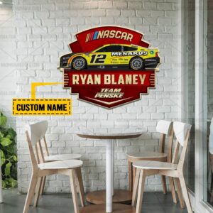 Nascar store - Loyal fans of Ryan Blaney's Cut Metal Signs:vintage nascar racing suit,uniform,apparel,shirts,merch,hoodie,jackets,shorts,sweatshirt,outfits,clothes