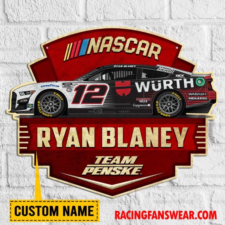 Nascar store - Loyal fans of Ryan Blaney's Cut Metal Signs:vintage nascar racing suit,uniform,apparel,shirts,merch,hoodie,jackets,shorts,sweatshirt,outfits,clothes