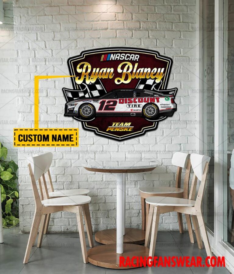 Nascar store - Loyal fans of Ryan Blaney's Cut Metal Signs:vintage nascar racing suit,uniform,apparel,shirts,merch,hoodie,jackets,shorts,sweatshirt,outfits,clothes