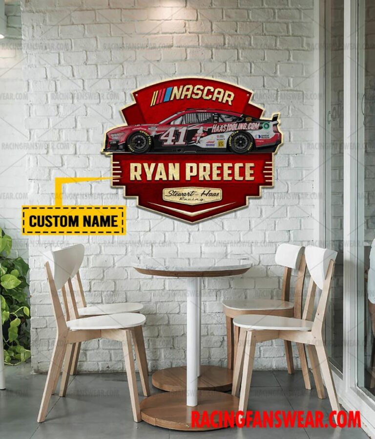 Nascar store - Loyal fans of Ryan Preece's Cut Metal Signs:vintage nascar racing suit,uniform,apparel,shirts,merch,hoodie,jackets,shorts,sweatshirt,outfits,clothes