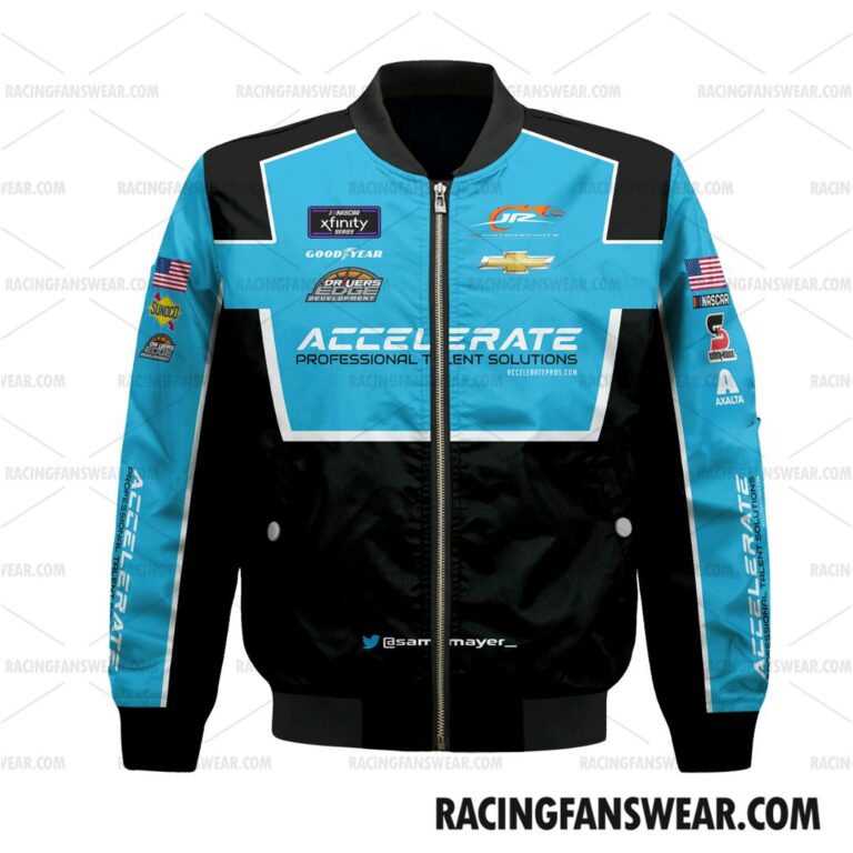 Nascar store - Loyal fans of Sam Mayer's Bomber Jacket,Unisex Thick Coat,Unisex Sleeveless Hoodie,Unisex Hooded T-Shirt,Kid Sleeveless Hoodie,Kid Hooded T-Shirts,Kid Thick Coat:vintage nascar racing suit,uniform,apparel,shirts,merch,hoodie,jackets,shorts,sweatshirt,outfits,clothes