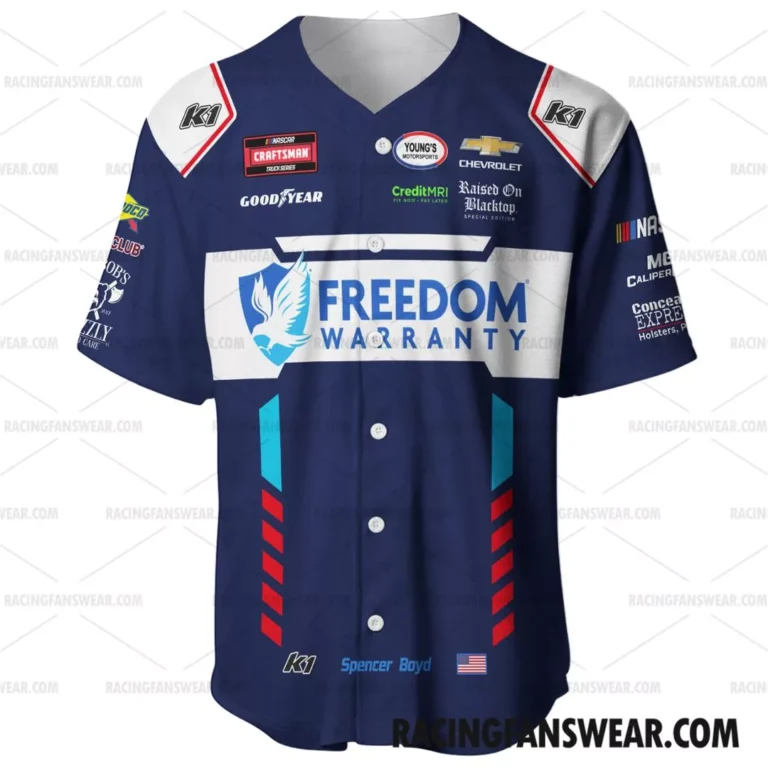 Nascar store - Loyal fans of Spencer Boyd's Unisex Baseball Jerseys,Kid Baseball Jerseys,Youth Baseball Jerseys:vintage nascar racing suit,uniform,apparel,shirts,merch,hoodie,jackets,shorts,sweatshirt,outfits,clothes