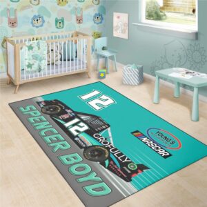 Spencer Boyd Nascar Racing 2023 Carpet Living Room Area Rugs Doormats Blanket Flag Home 4 Nascar store - Loyal fans of Spencer Boyd's Rug,Doormat,Blanket Microfiber Fleece,Blanket Premium Sherpa,House Flag:vintage nascar racing suit,uniform,apparel,shirts,merch,hoodie,jackets,shorts,sweatshirt,outfits,clothes