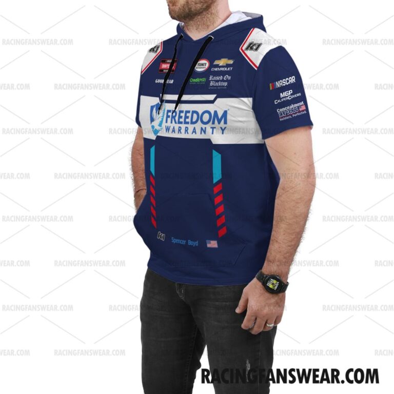 Nascar store - Loyal fans of Spencer Boyd's Bomber Jacket,Unisex Thick Coat,Unisex Sleeveless Hoodie,Unisex Hooded T-Shirt,Kid Sleeveless Hoodie,Kid Hooded T-Shirts,Kid Thick Coat:vintage nascar racing suit,uniform,apparel,shirts,merch,hoodie,jackets,shorts,sweatshirt,outfits,clothes