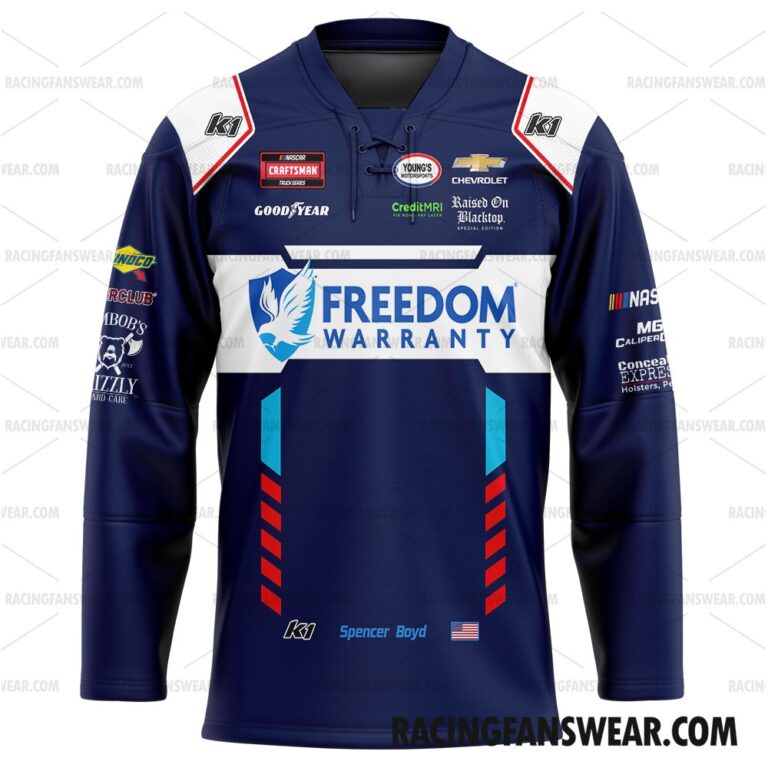 Nascar store - Loyal fans of Spencer Boyd's Unisex Baseball Jerseys,Kid Baseball Jerseys,Youth Baseball Jerseys,Men's Hockey Jerseys,WoMen's Hockey Jerseys,Youth's Hockey Jerseys:vintage nascar racing suit,uniform,apparel,shirts,merch,hoodie,jackets,shorts,sweatshirt,outfits,clothes