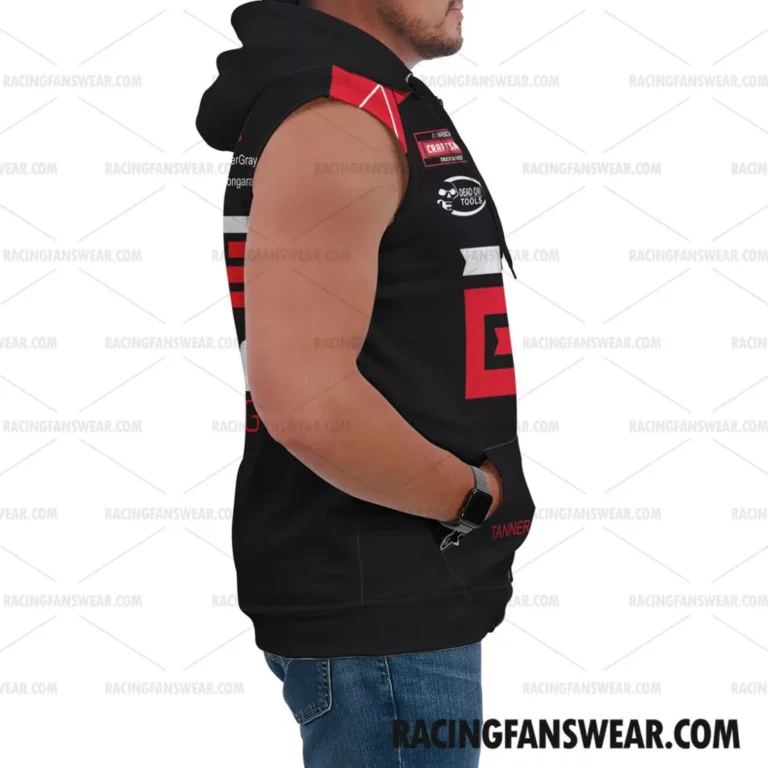 Nascar store - Loyal fans of Tanner Gray's Unisex Sleeveless Hoodie,Unisex Hooded T-Shirt,Kid Sleeveless Hoodie,Kid Hooded T-Shirts:vintage nascar racing suit,uniform,apparel,shirts,merch,hoodie,jackets,shorts,sweatshirt,outfits,clothes