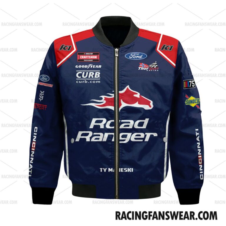 Nascar store - Loyal fans of Ty Majeski's Bomber Jacket,Unisex Thick Coat,Kid Thick Coat:vintage nascar racing suit,uniform,apparel,shirts,merch,hoodie,jackets,shorts,sweatshirt,outfits,clothes