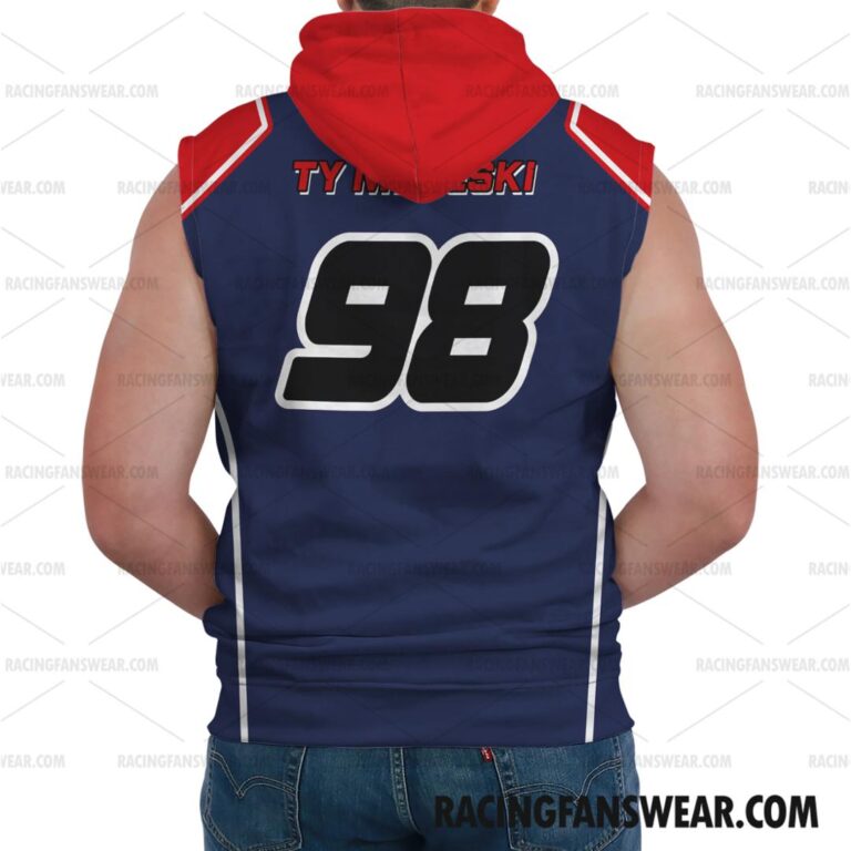 Nascar store - Loyal fans of Ty Majeski's Bomber Jacket,Unisex Thick Coat,Unisex Sleeveless Hoodie,Unisex Hooded T-Shirt,Kid Sleeveless Hoodie,Kid Hooded T-Shirts,Kid Thick Coat:vintage nascar racing suit,uniform,apparel,shirts,merch,hoodie,jackets,shorts,sweatshirt,outfits,clothes