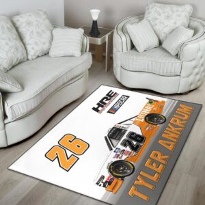 Tyler Ankrum Nascar Racing 2023 Carpet Living Room Area Rugs Doormats Blanket Flag Home 2 Nascar store - Loyal fans of Tyler Ankrum's Rug,Doormat,Blanket Microfiber Fleece,Blanket Premium Sherpa,House Flag:vintage nascar racing suit,uniform,apparel,shirts,merch,hoodie,jackets,shorts,sweatshirt,outfits,clothes
