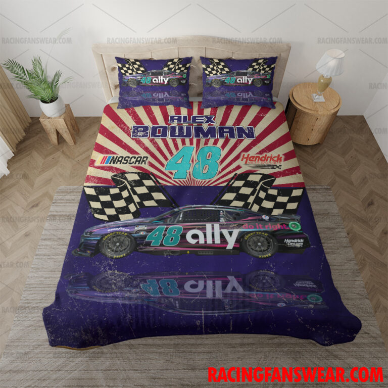 Nascar store - Loyal fans of Alex Bowman's Bedding Duvet Cover + 1/2 Pillow Cases,Blanket Microfiber Fleece,Blanket Premium Sherpa:vintage nascar racing suit,uniform,apparel,shirts,merch,hoodie,jackets,shorts,sweatshirt,outfits,clothes